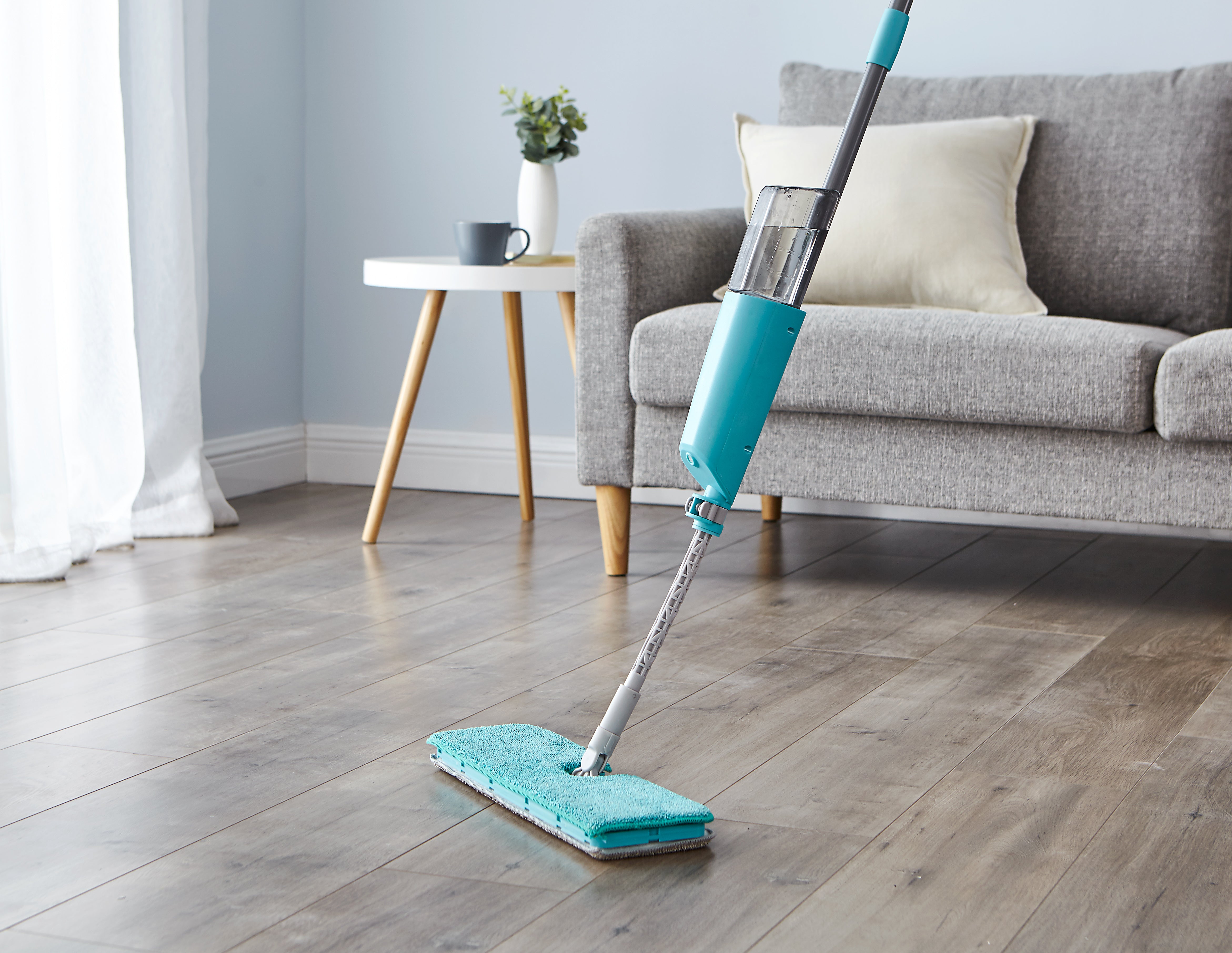 Flexible Spray Mop with Extendable Head & Double Sided Pad Wood Tiles Hard Floor Flexible Spray Mop with Extendable Head & Double Sided Pad Wood Tiles Hard Floor